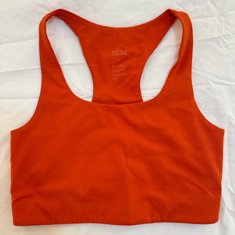 Girlfriend Collective Paloma Sports Bra in TART (S)